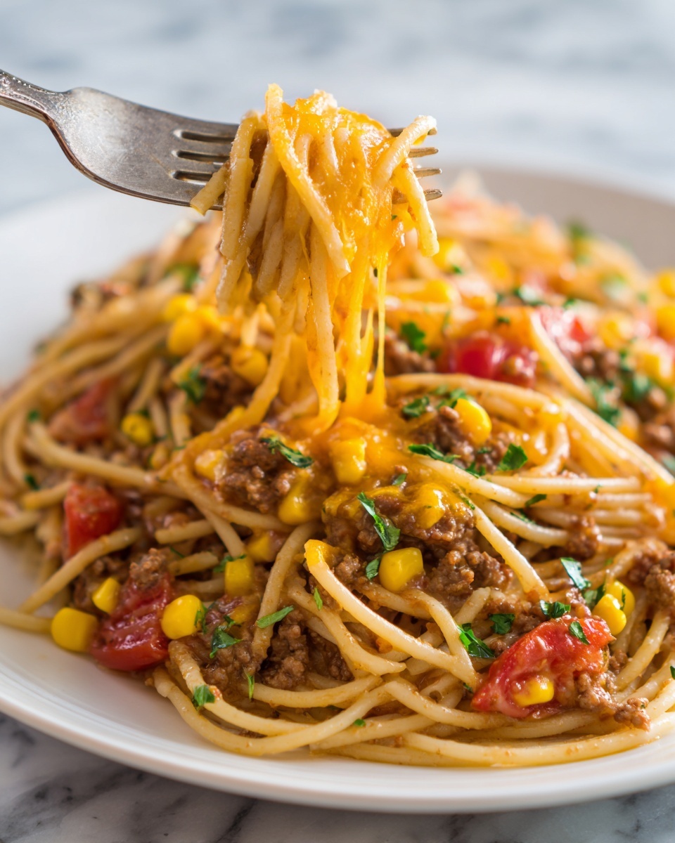 Easy Taco Spaghetti Recipe for a Flavorful Dinner Recipe - Recipe Image