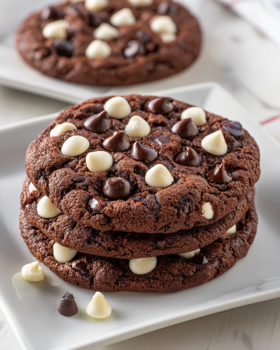 Flourless Triple Chocolate Cookies Recipe - Recipe Image