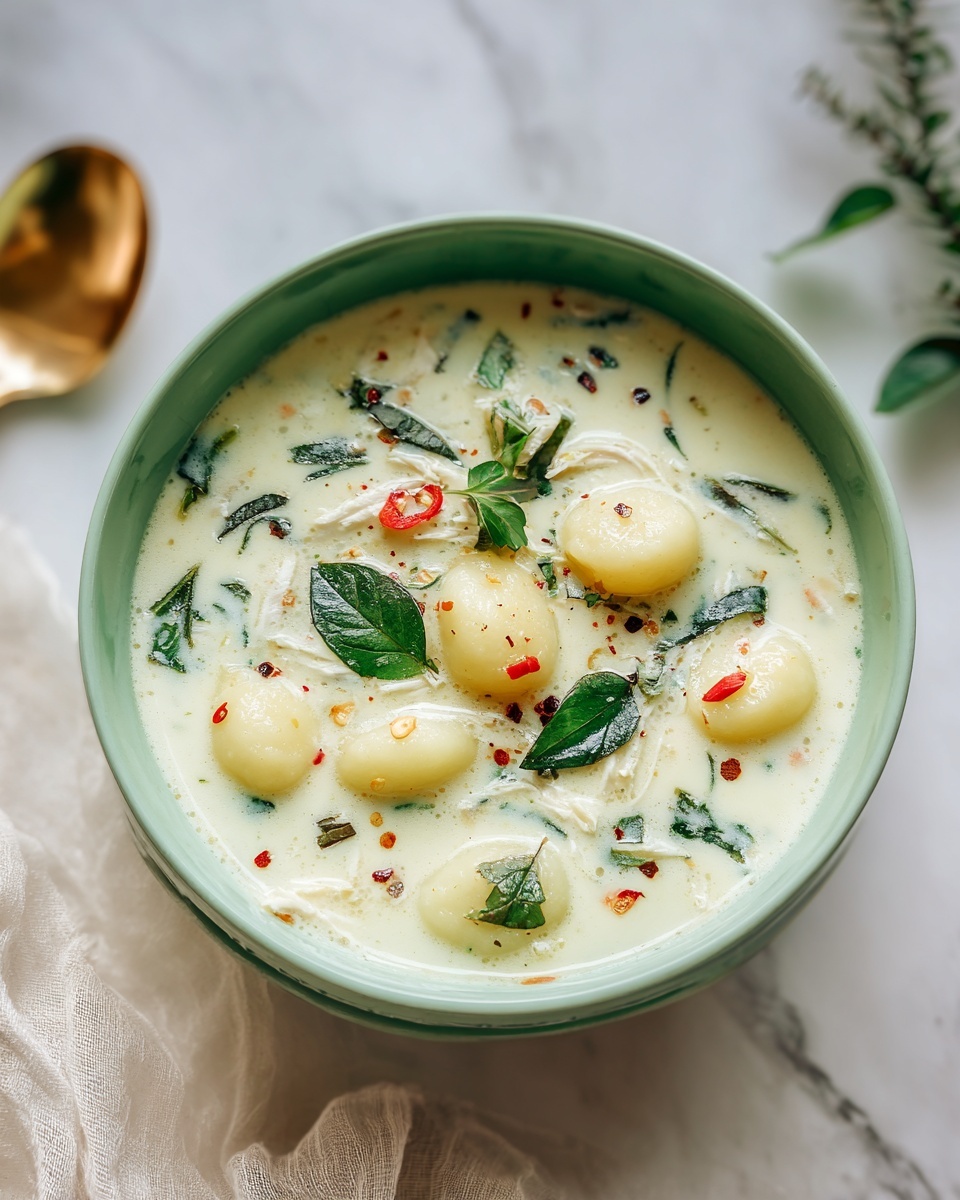 Creamy Chicken Gnocchi Soup Recipe - Recipe Image