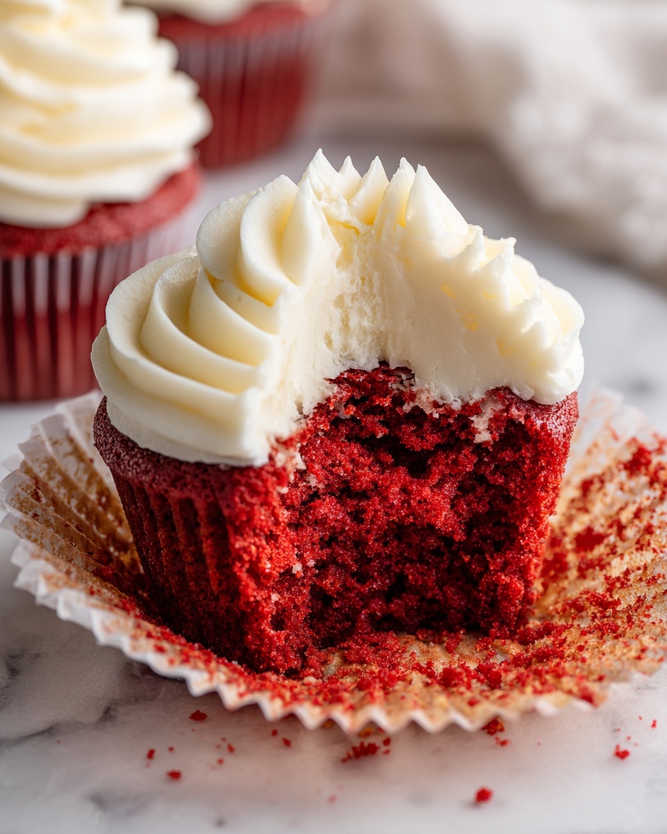 Red Velvet Cupcakes with Cream Cheese Frosting Recipe - Recipe Image