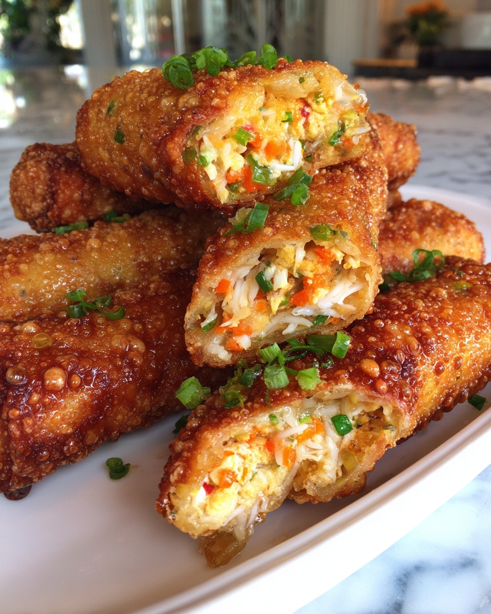 Crab Rangoon Egg Rolls Recipe - Recipe Image