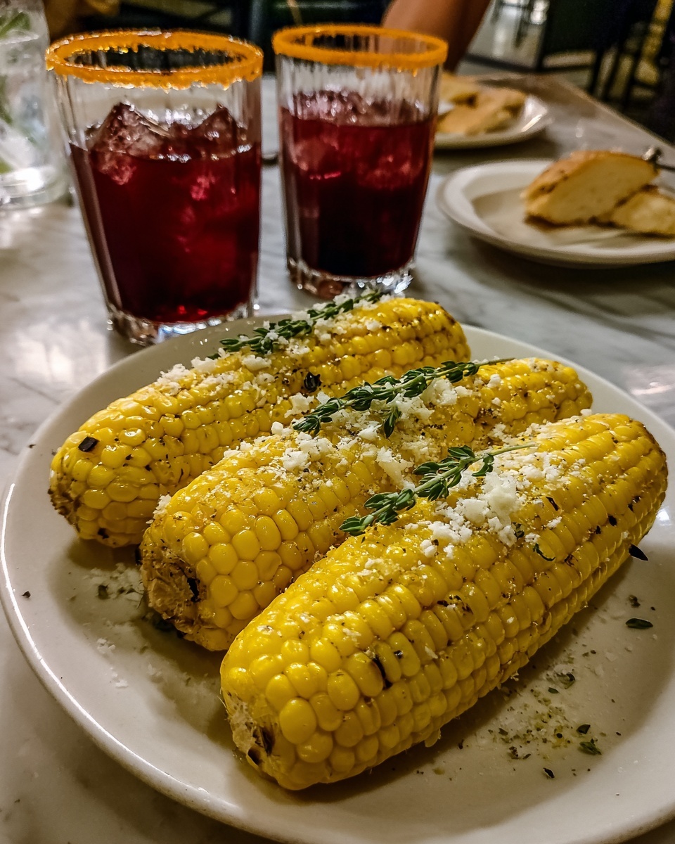Parmesan Garlic Grilled Corn Recipe - Recipe Image