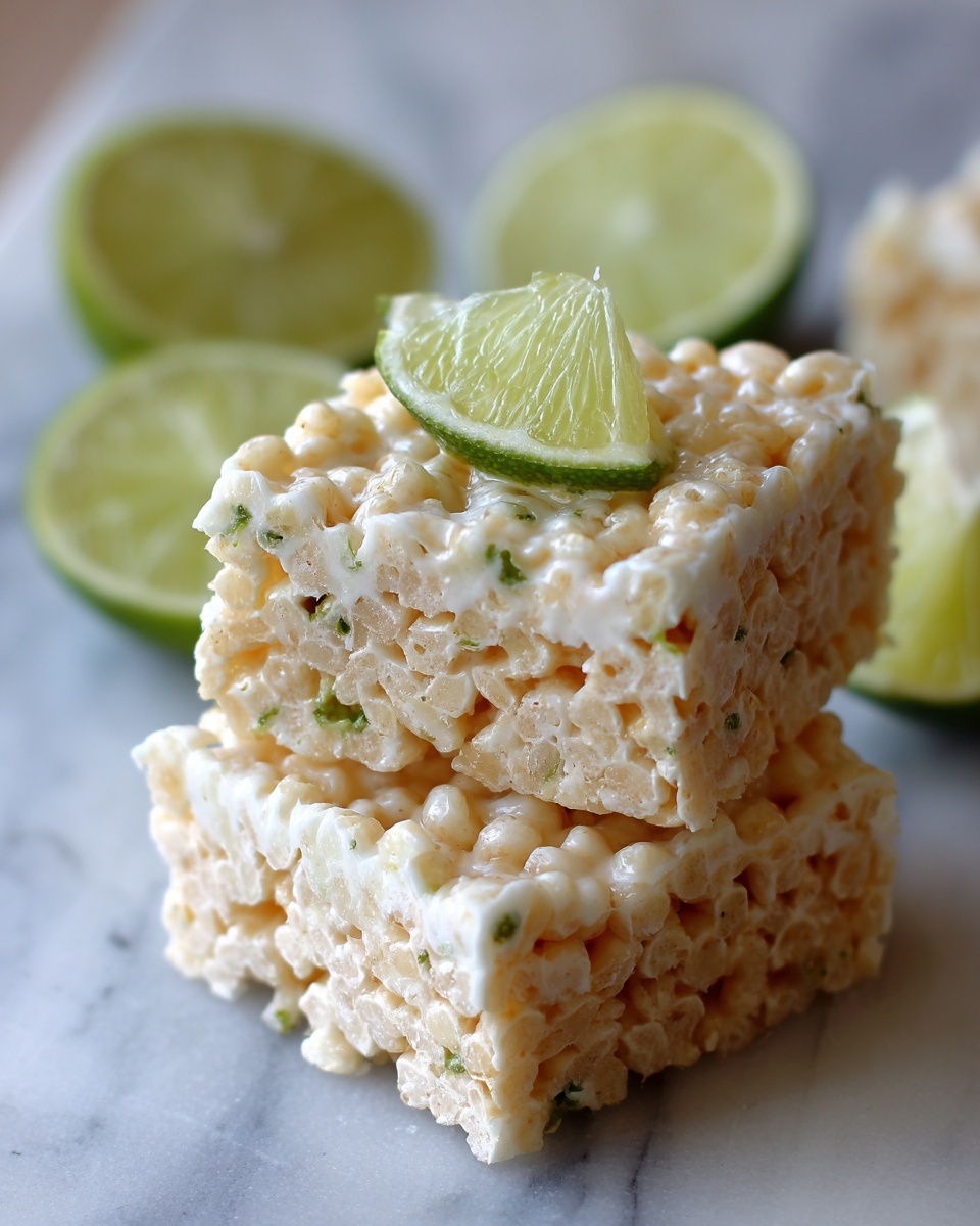 Key Lime Pie Rice Krispie Treats Recipe - Recipe Image