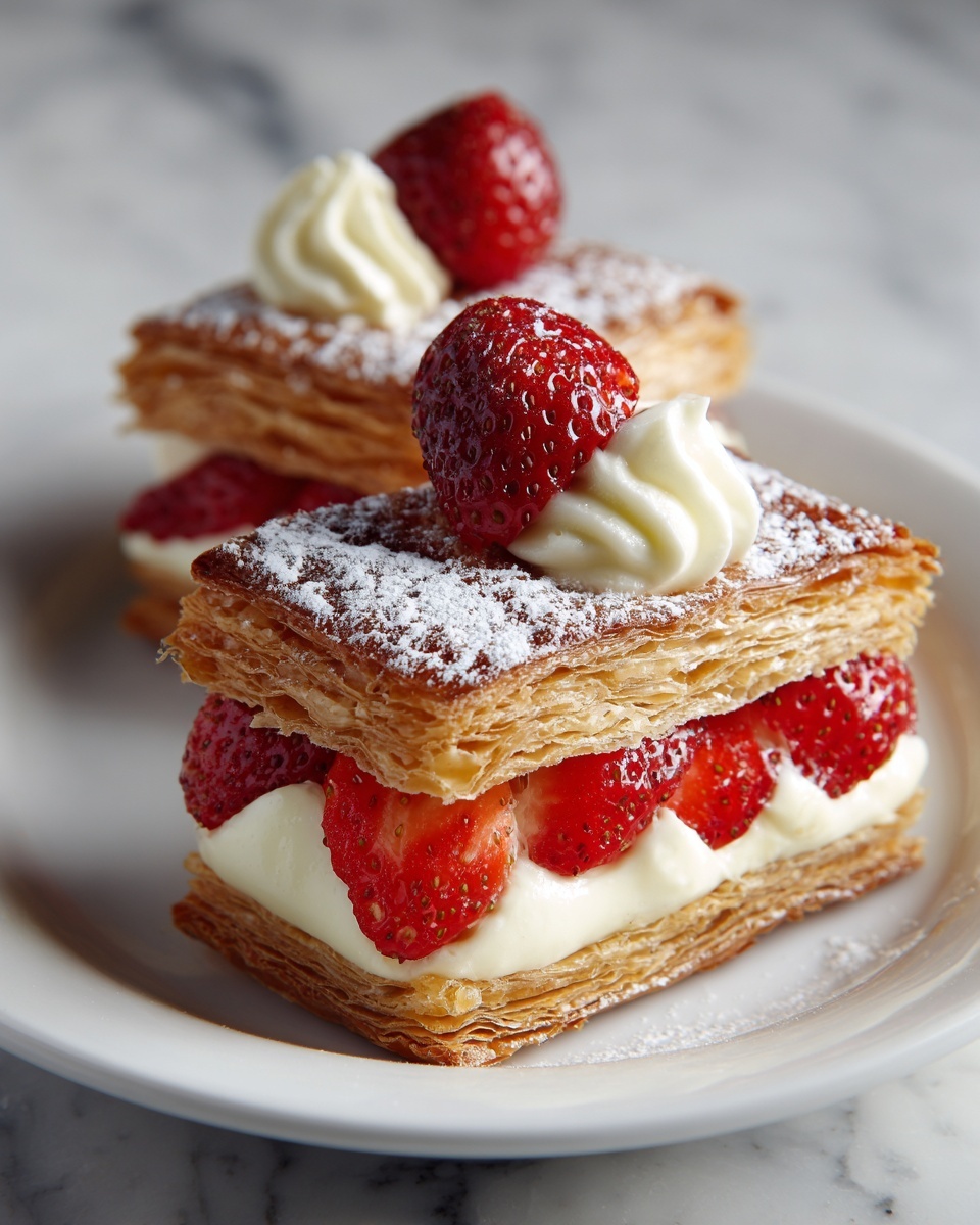 Strawberry Napoleons Recipe - Recipe Image