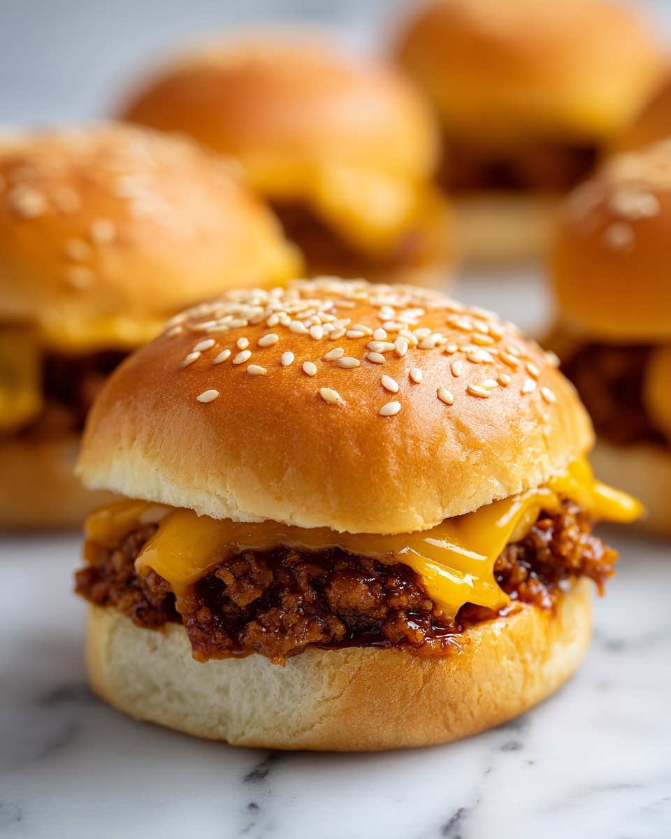 Hawaiian Roll Cheeseburger Sliders Recipe - Recipe Image