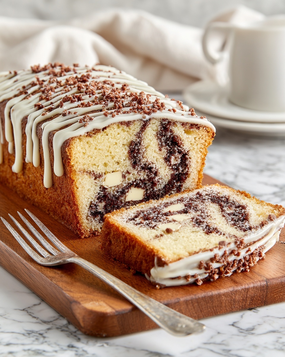 Cinnamon Swirl Cream Cheese Banana Bread Recipe - Recipe Image
