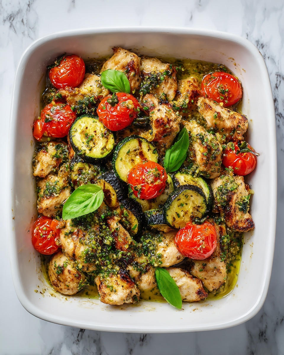 Mediterranean Chicken Zucchini Bake Recipe - Recipe Image