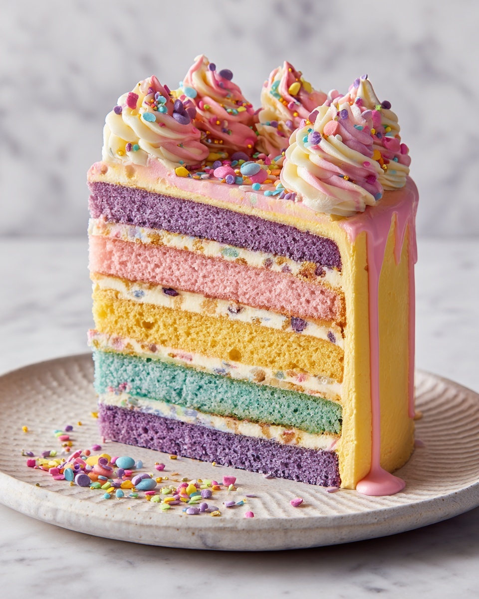 Rainbow Drip Cake Magic Recipe - Recipe Image