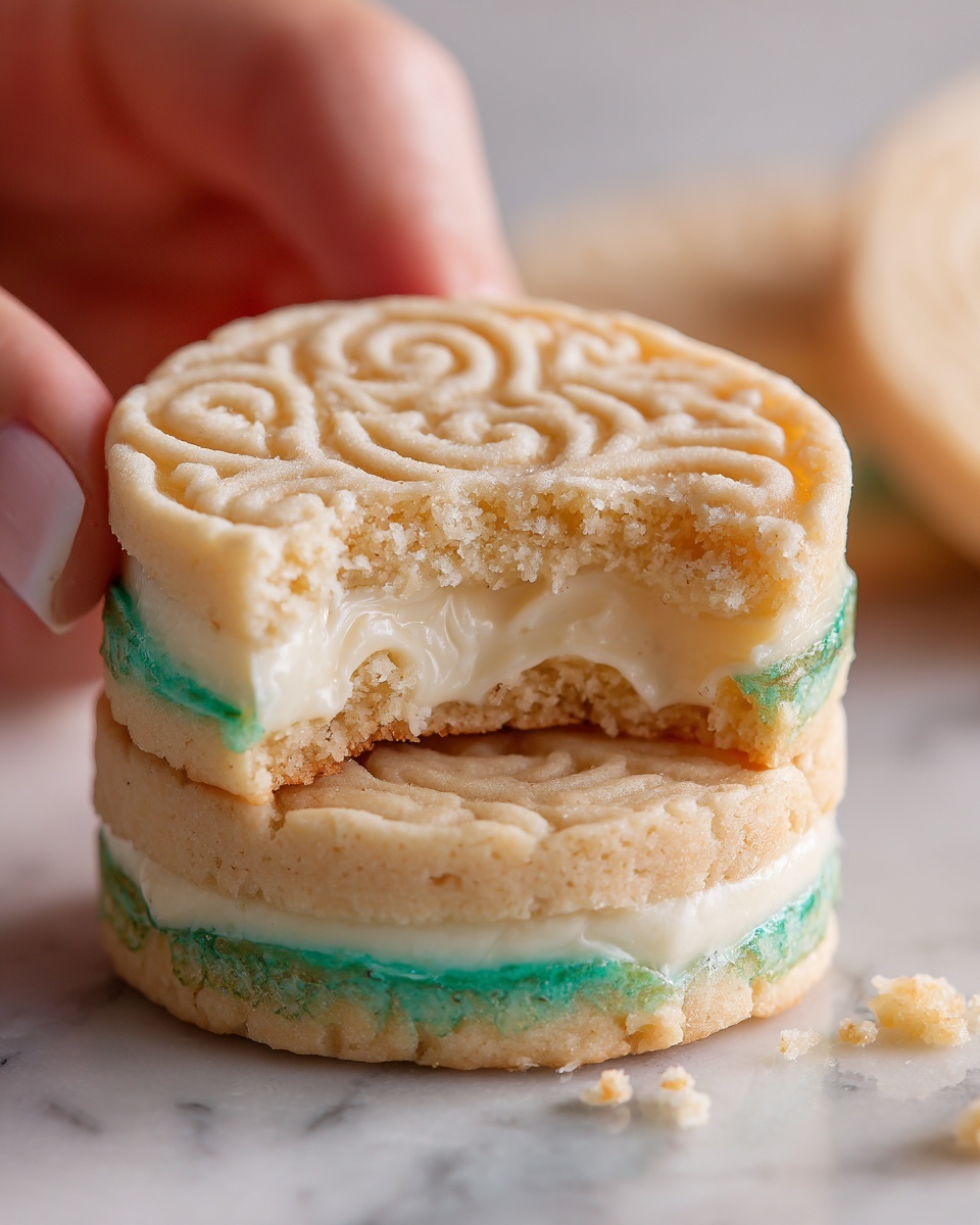 Pistachio Latte Sandwich Cookies Recipe - Recipe Image
