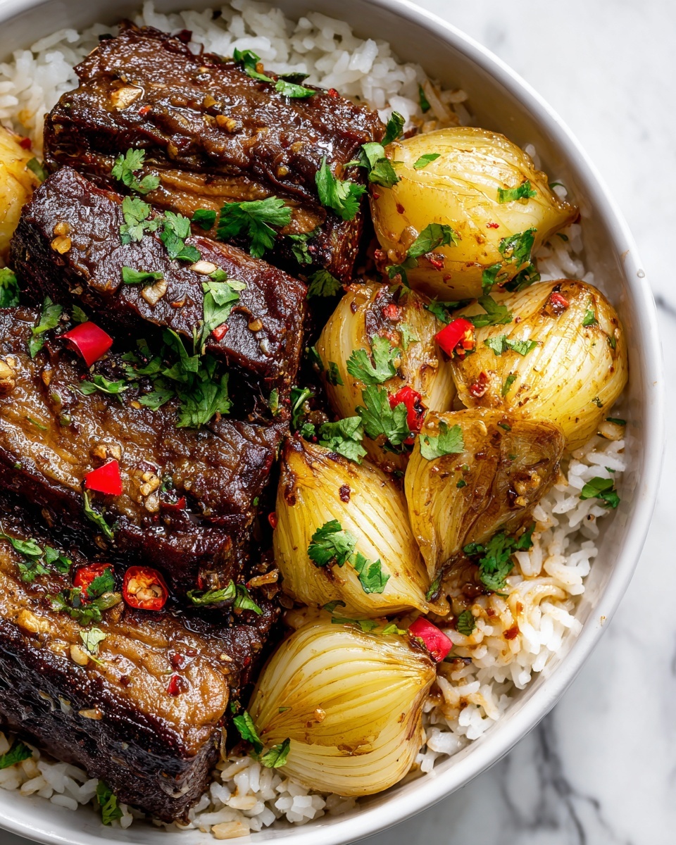 Sweet Savory Caramelized Pulled Beef Recipe - Recipe Image