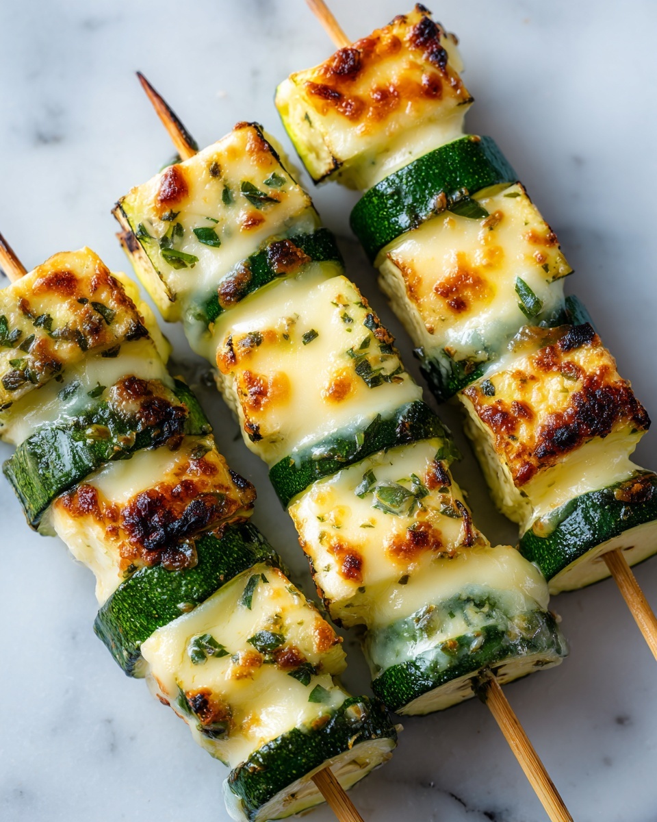 Garlic Butter Zucchini Skewers Recipe - Recipe Image