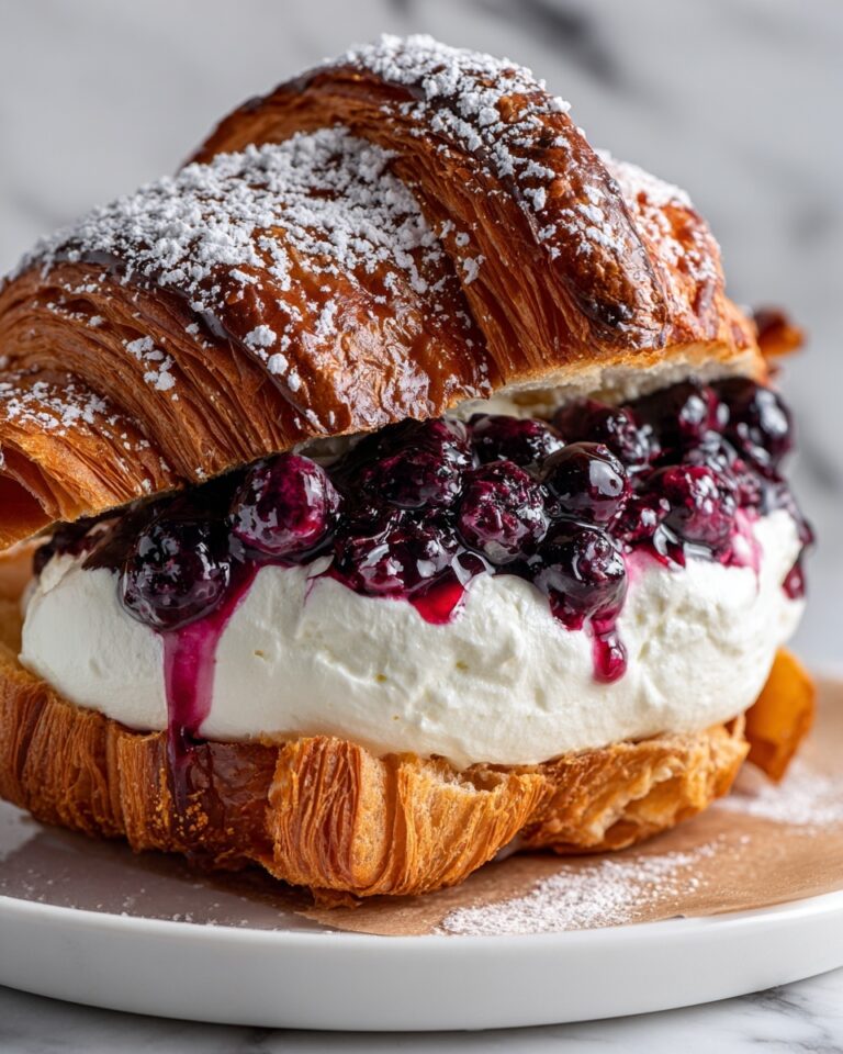 Berries and Cream Filled Croissants Recipe