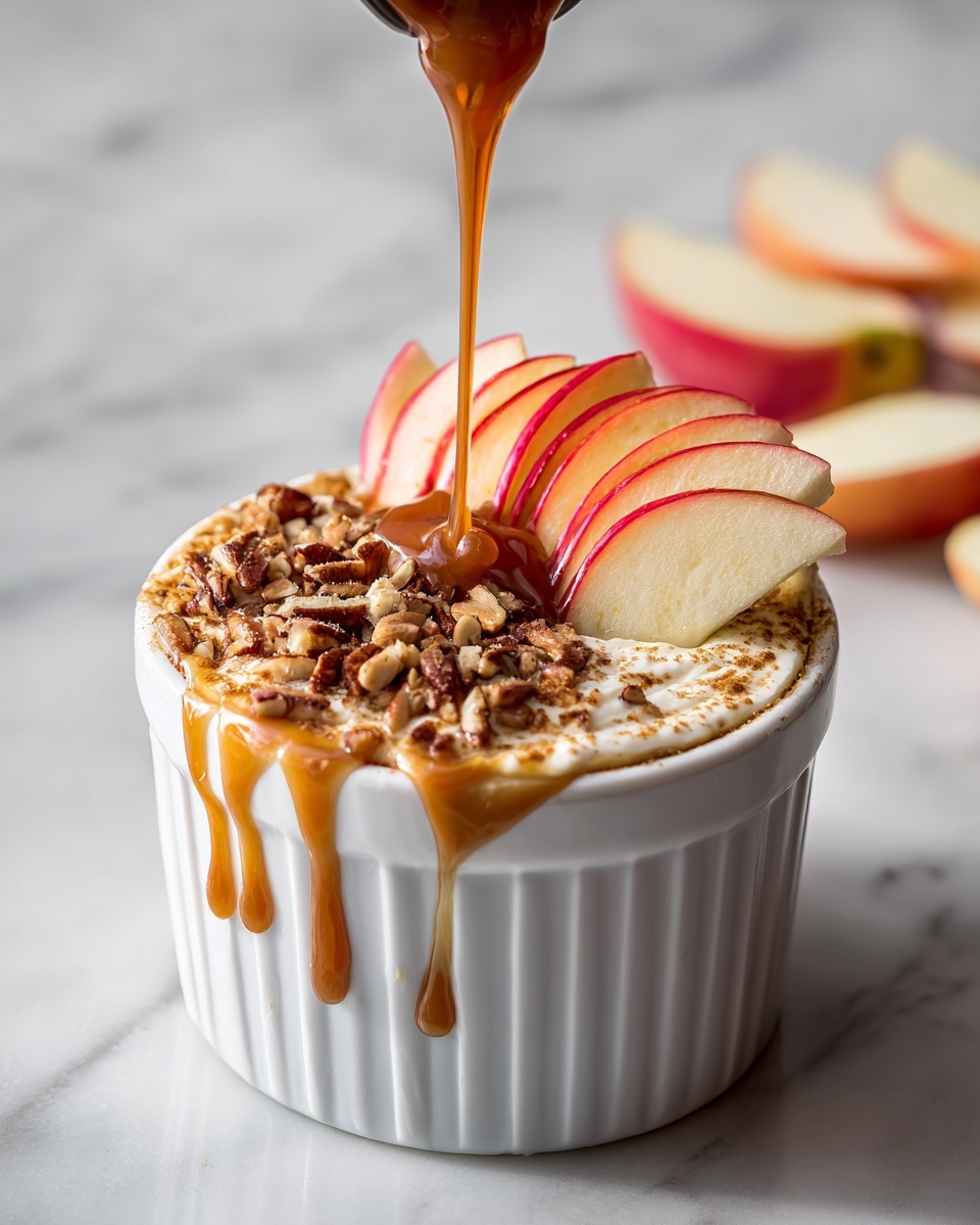 Cream Cheese Caramel Apple Dip with Toffee Bits Recipe - Recipe Image