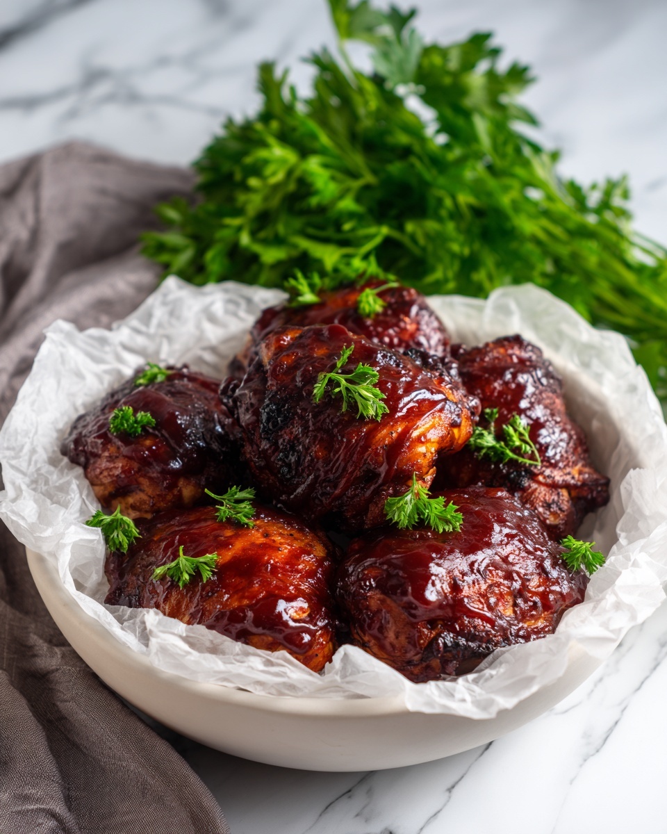 Slow Cooker BBQ Chicken Thighs Recipe - Recipe Image