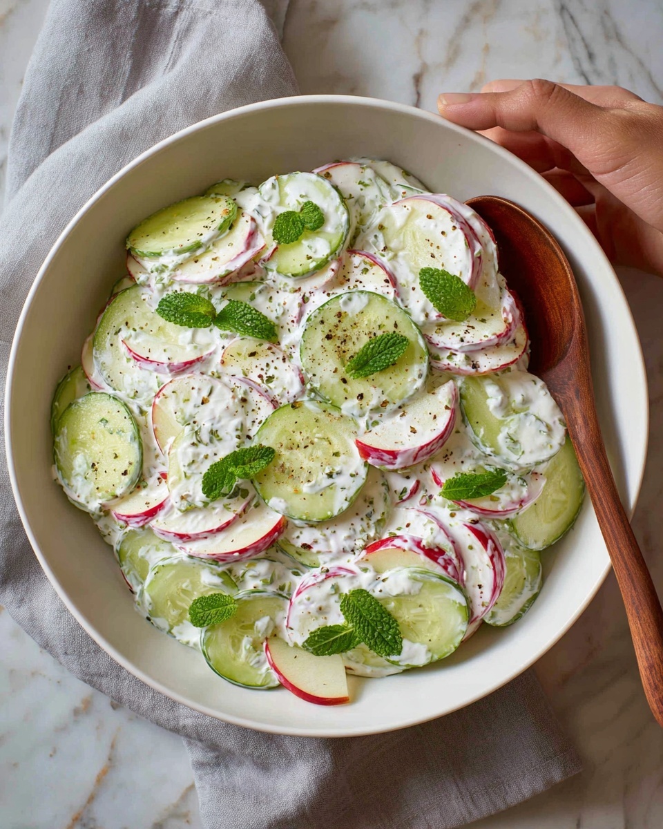 Apple Cucumber Salad with Lemon Honey Dressing Recipe - Recipe Image
