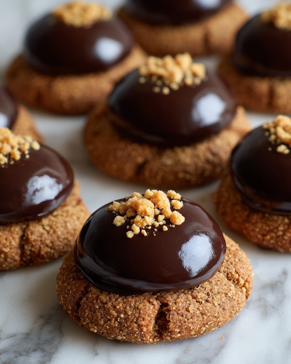 Chocolate Hazelnut Thumbprint Cookies Recipe - Recipe Image
