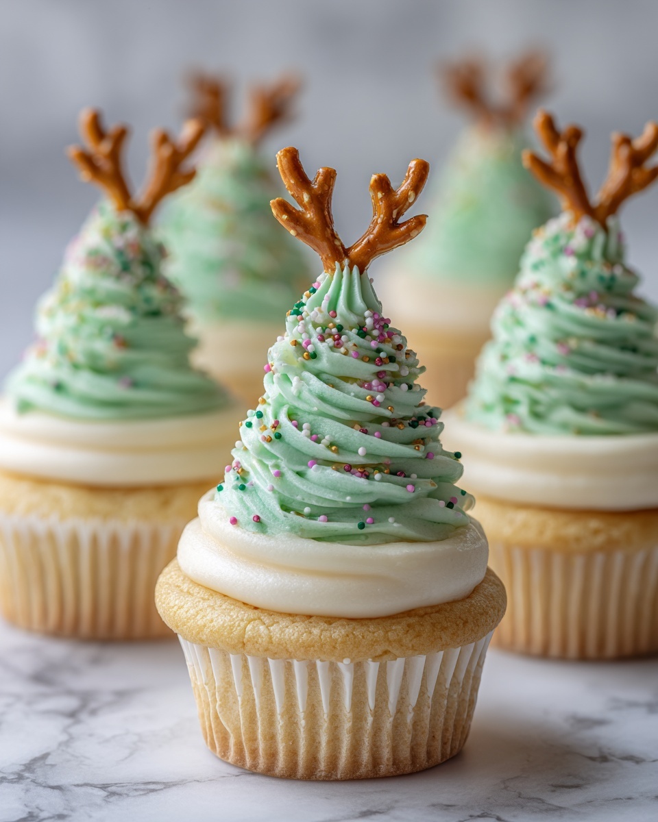 Christmas Tree Cupcakes Recipe - Recipe Image
