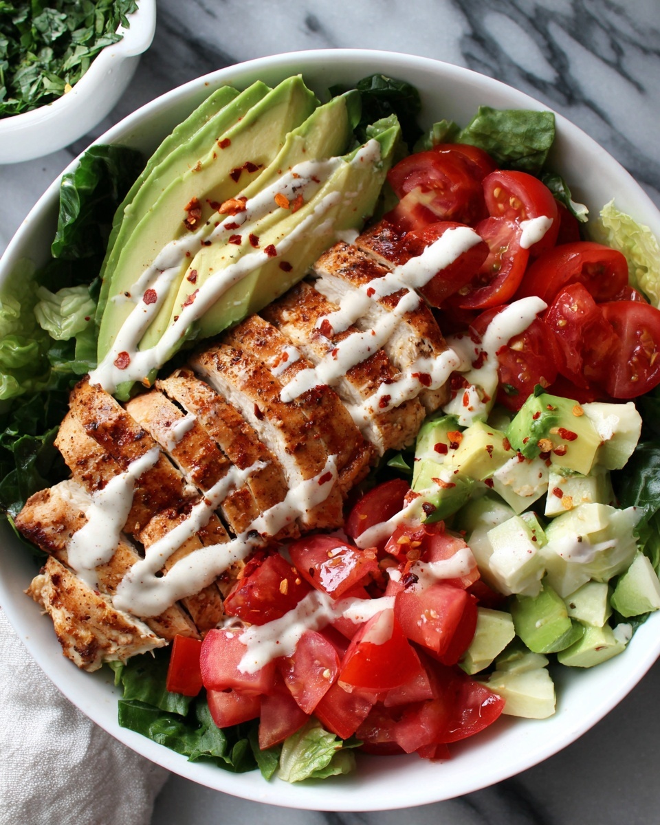 Grilled Chicken & Avocado Salad Bowl Recipe - Recipe Image