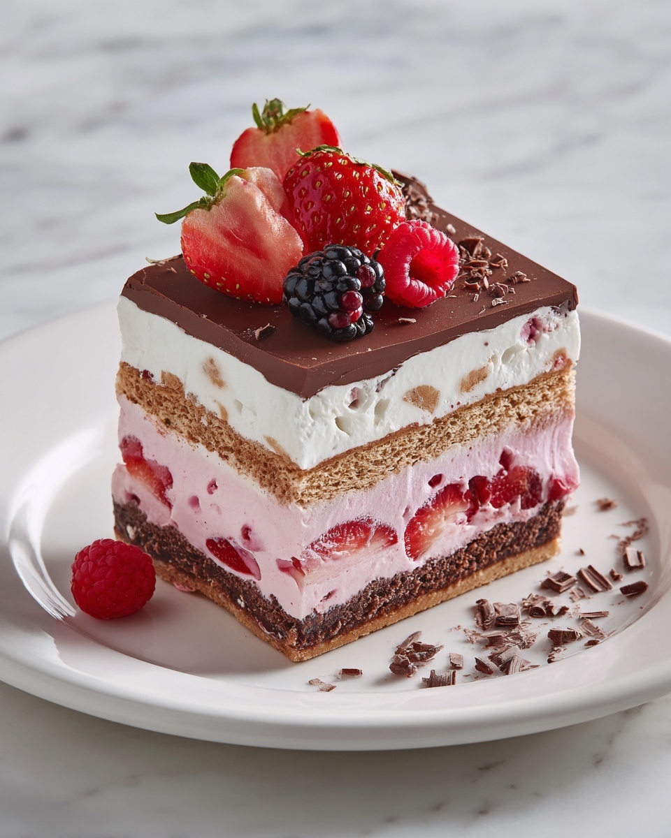 Neapolitan Cheesecake Cake Recipe - Recipe Image