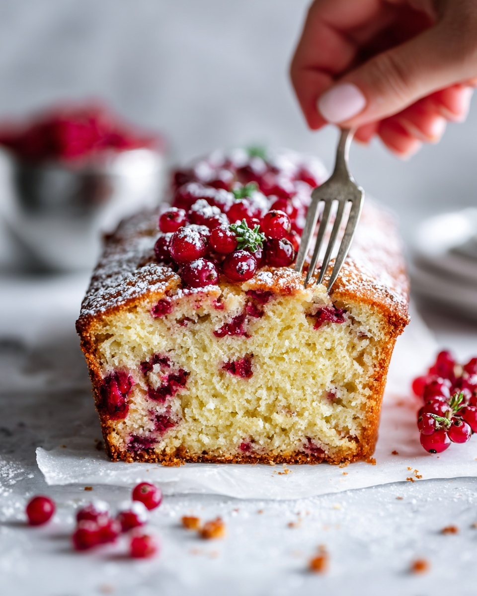 Christmas Cranberry Pound Cake Recipe - Recipe Image