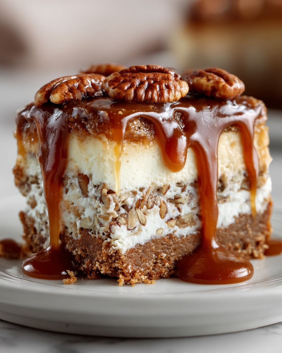 Butter Pecan Praline Poke Cake Recipe - Recipe Image