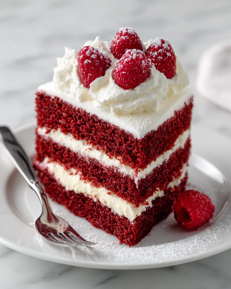 Red Velvet French Toast with Cream Cheese Drizzle Recipe - Recipe Image