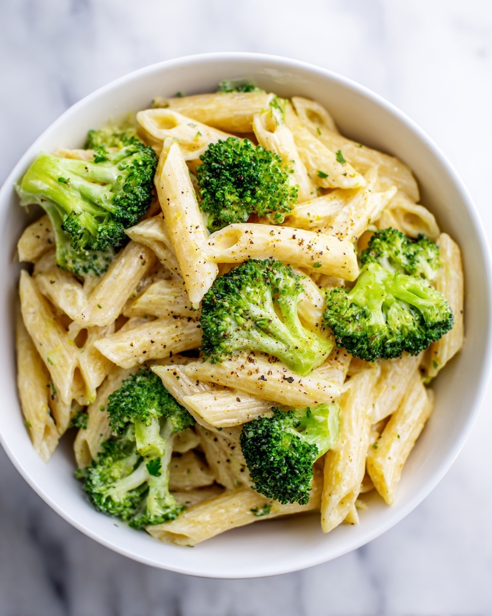 Creamy & Cheesy Broccoli Pasta Recipe - Recipe Image