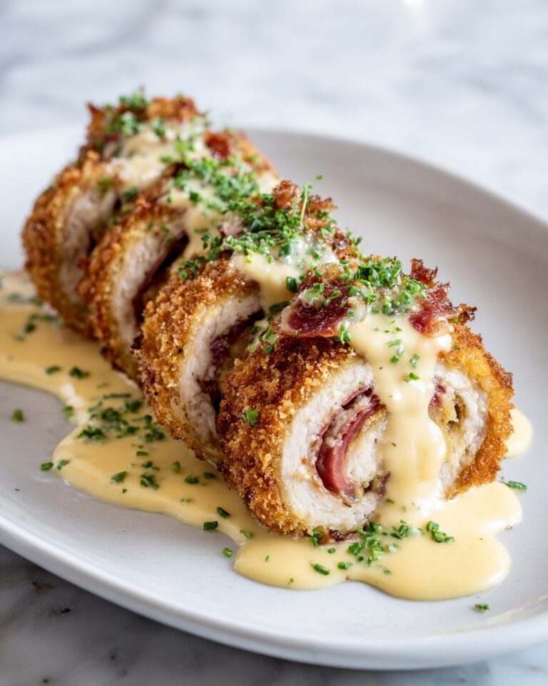 Crispy and Creamy Chicken Cordon Bleu with Dijon Sauce Recipe