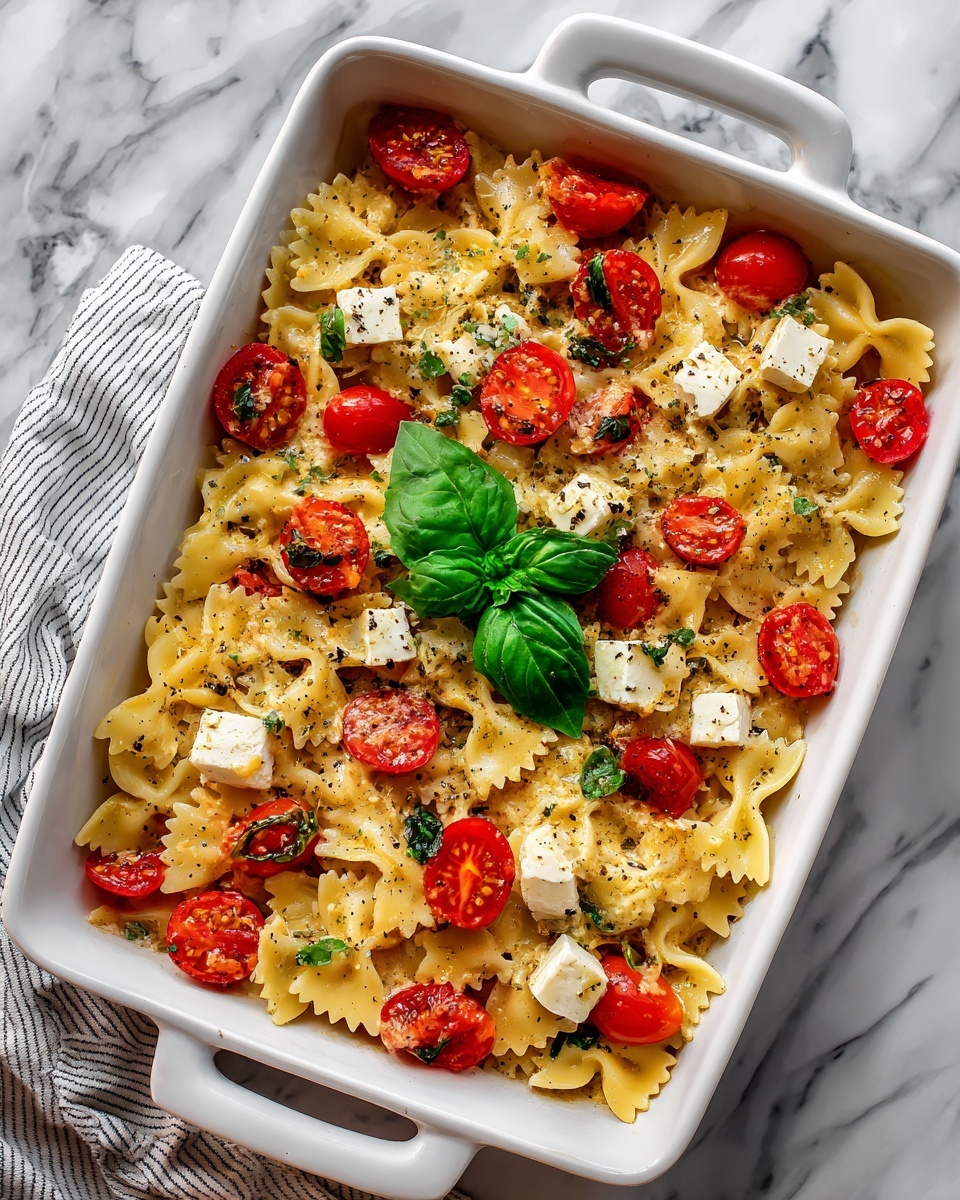 Baked Feta Pasta with Cherry Tomatoes Recipe - Recipe Image