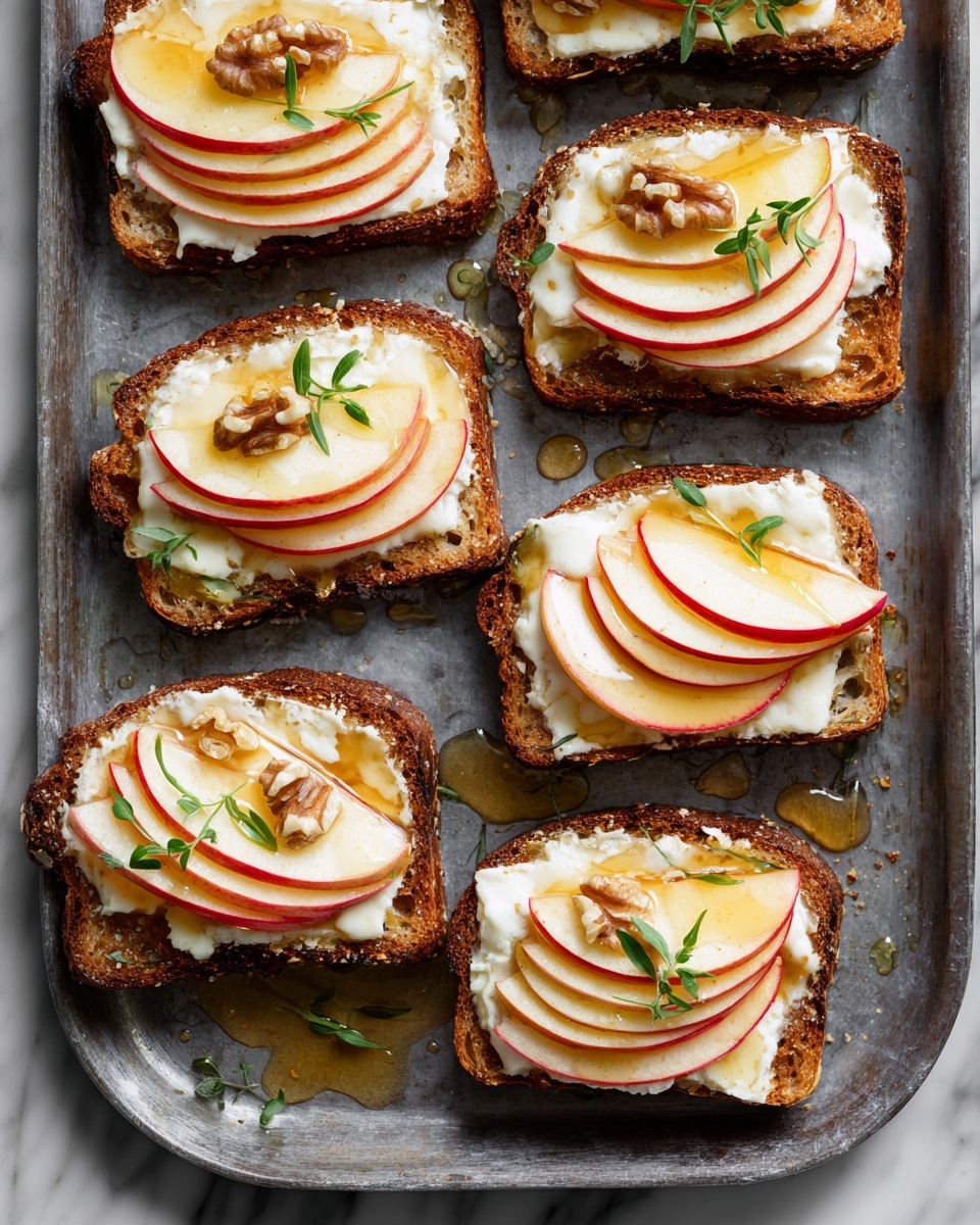 Brie, Apple, and Honey Crostini Recipe - Recipe Image