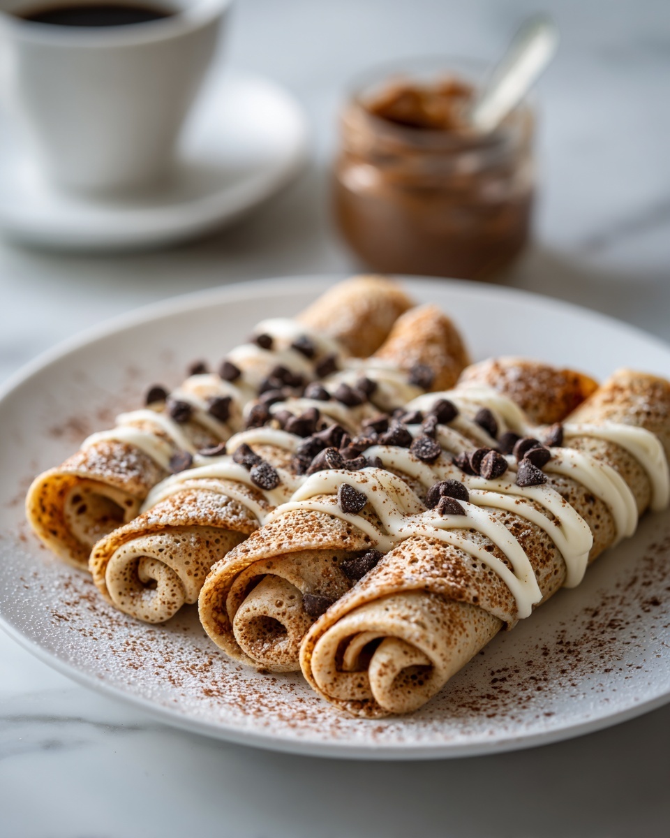 Cinnamon Roll Protein Crepes Recipe - Recipe Image