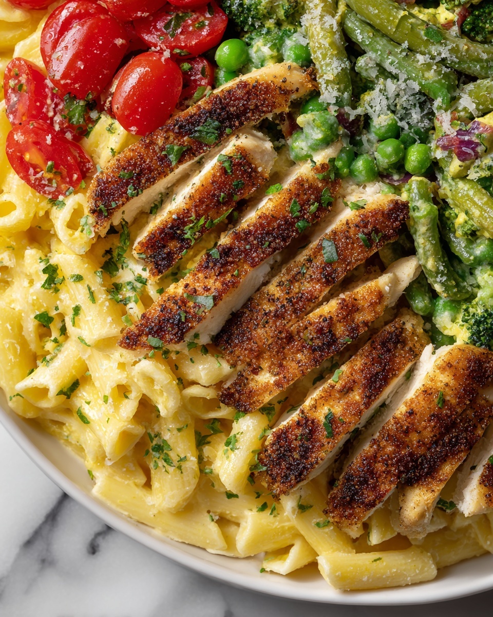 Chicken Pasta Primavera Recipe - Recipe Image