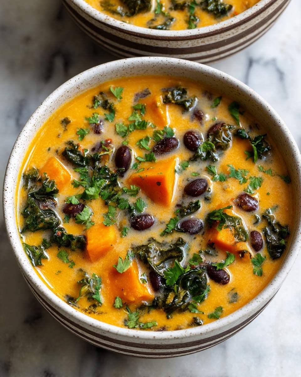 Roasted Sweet Potato and Black Bean Soup Recipe - Recipe Image