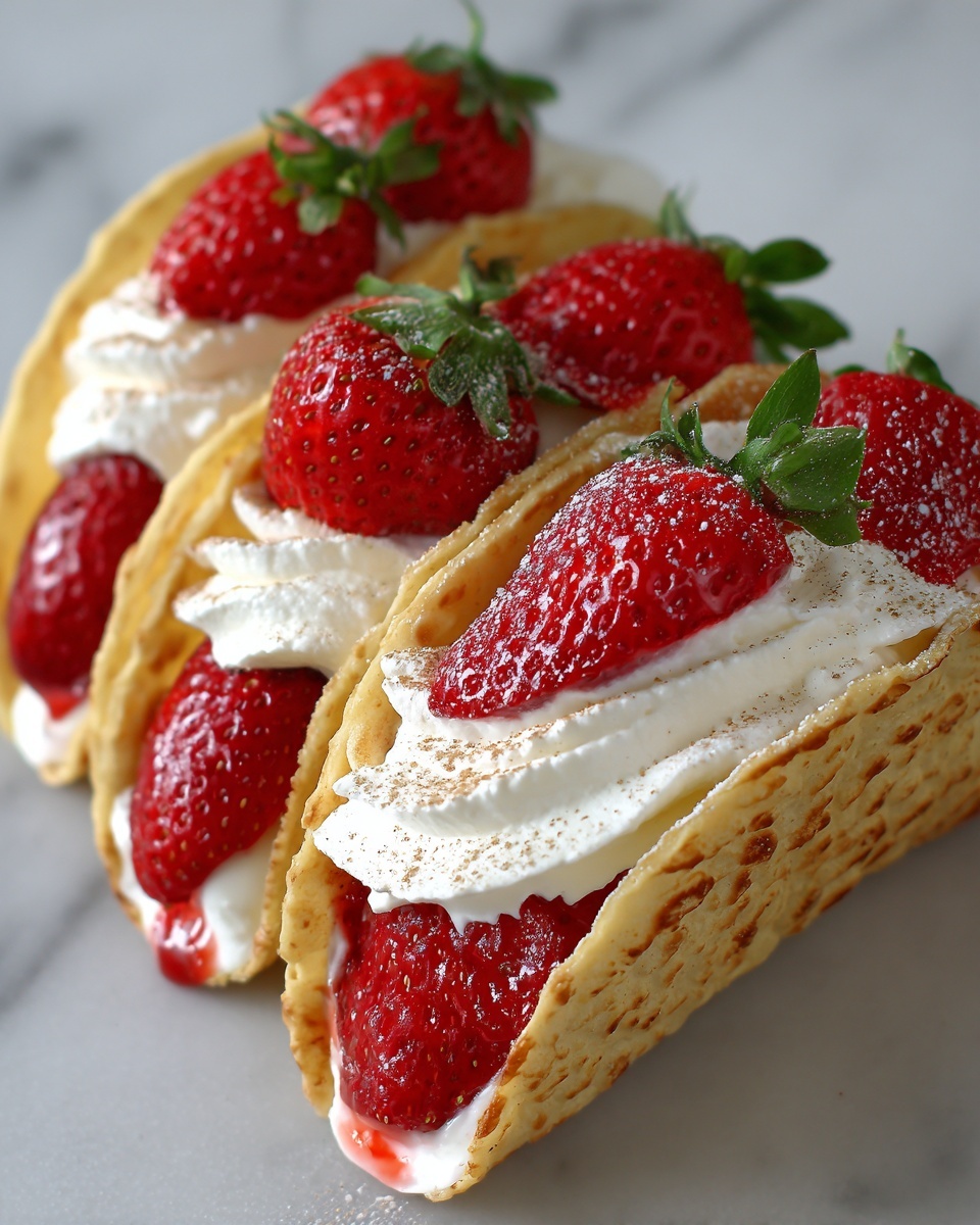 Strawberry Cheesecake Tacos Recipe - Recipe Image