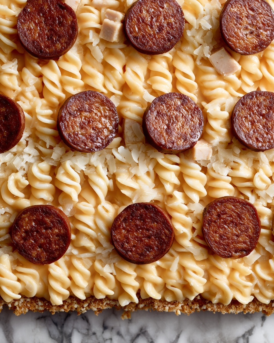 One-Pot Smoky Cheddar Ranch Chicken and Sausage Pasta Recipe - Recipe Image