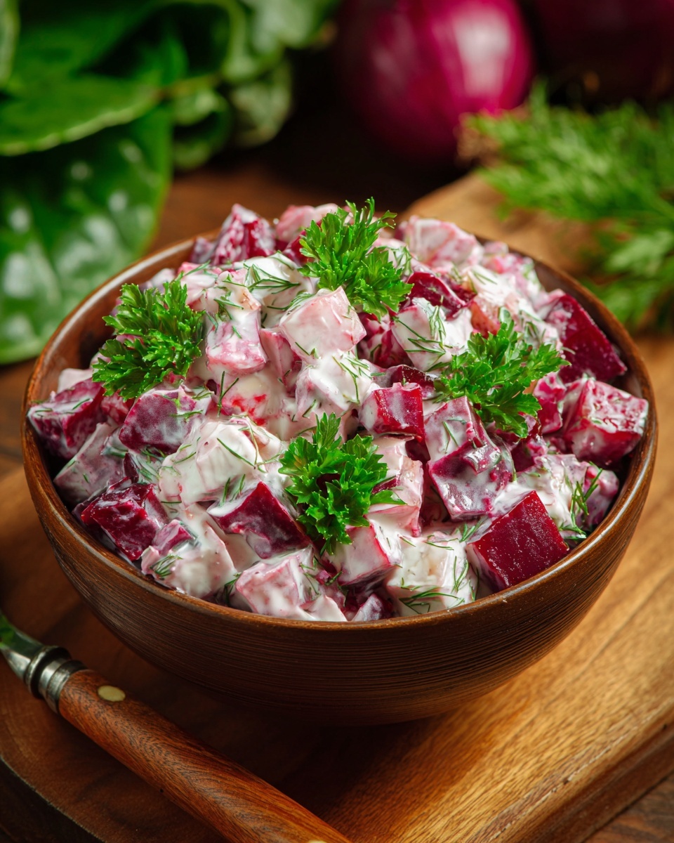 Creamy Beetroot Salad Recipe - Recipe Image