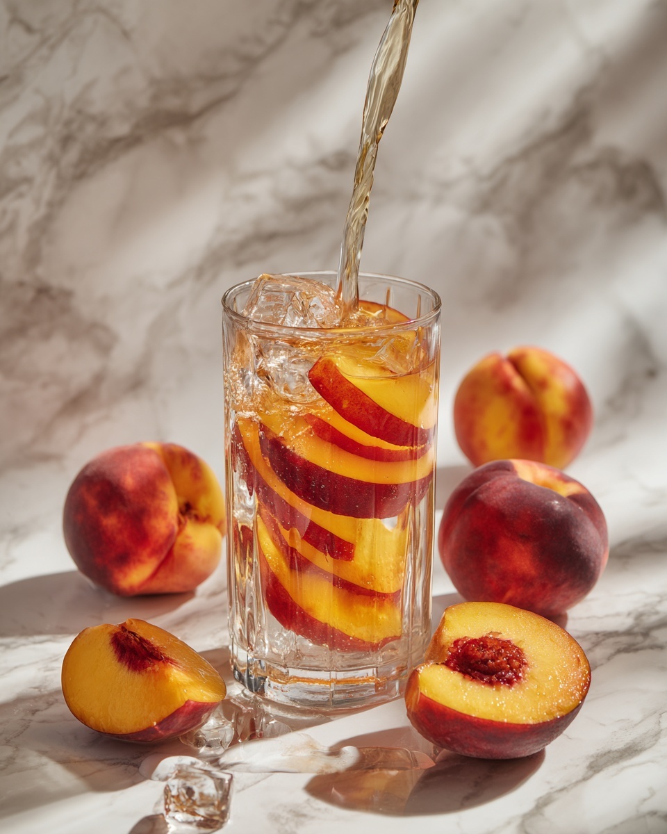 Irresistible Peach Sangria Recipe - Recipe Image