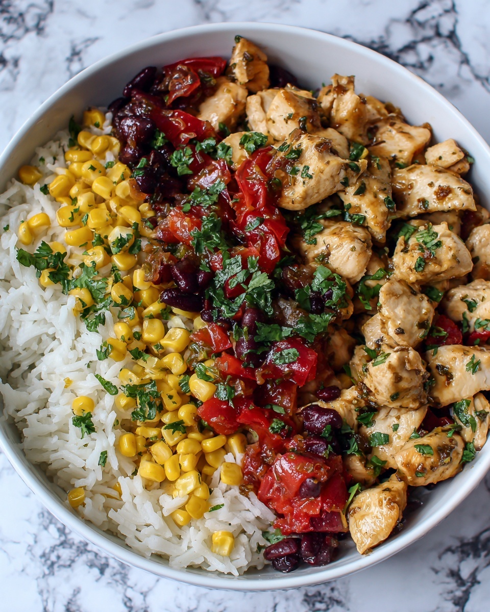 Crockpot Fiesta Chicken and Rice Recipe - Recipe Image