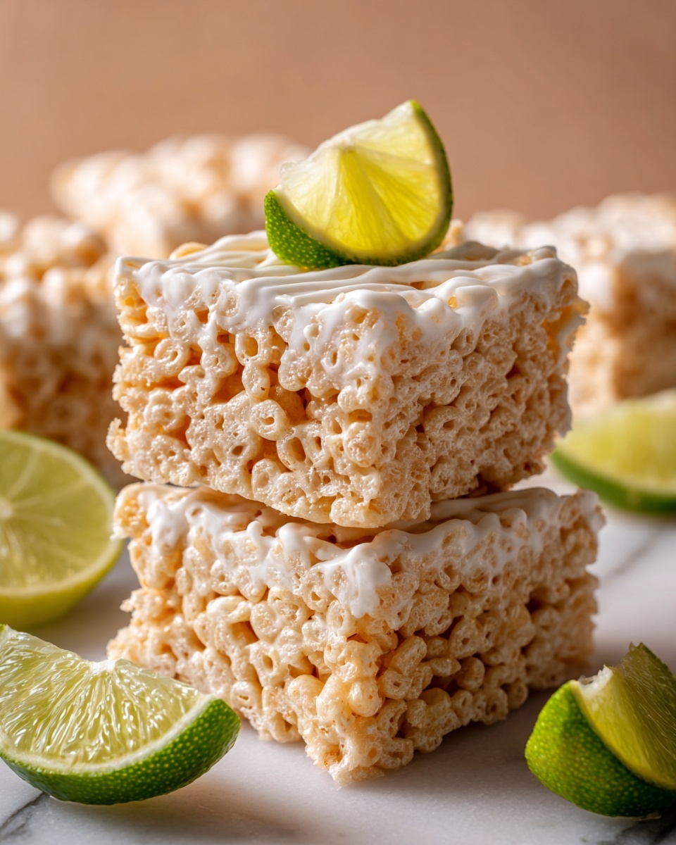 Key Lime Pie Rice Krispie Treats Recipe - Recipe Image