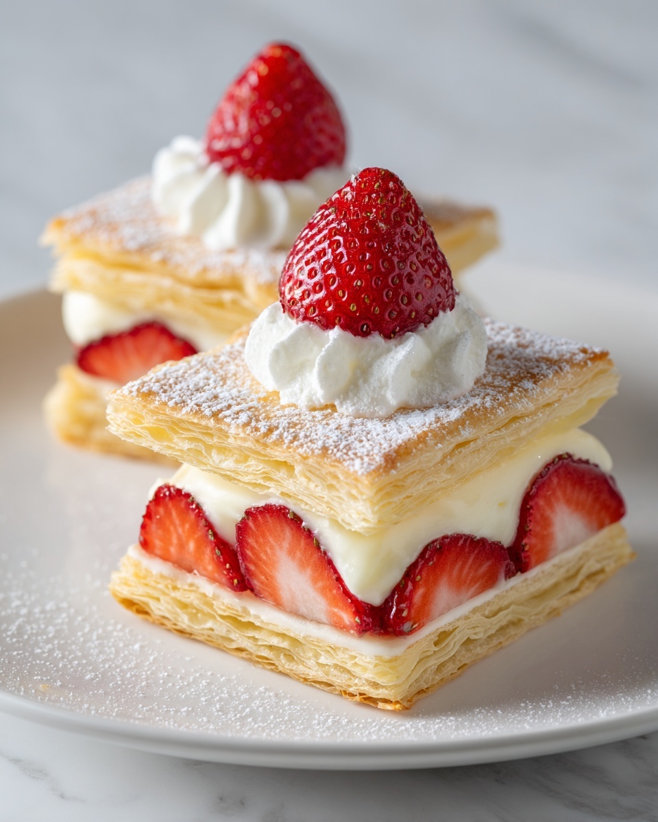 Strawberry Napoleons Recipe - Recipe Image