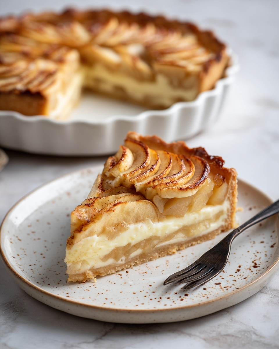 French Custard Pie with Apples (Flan Parisien) Recipe - Recipe Image