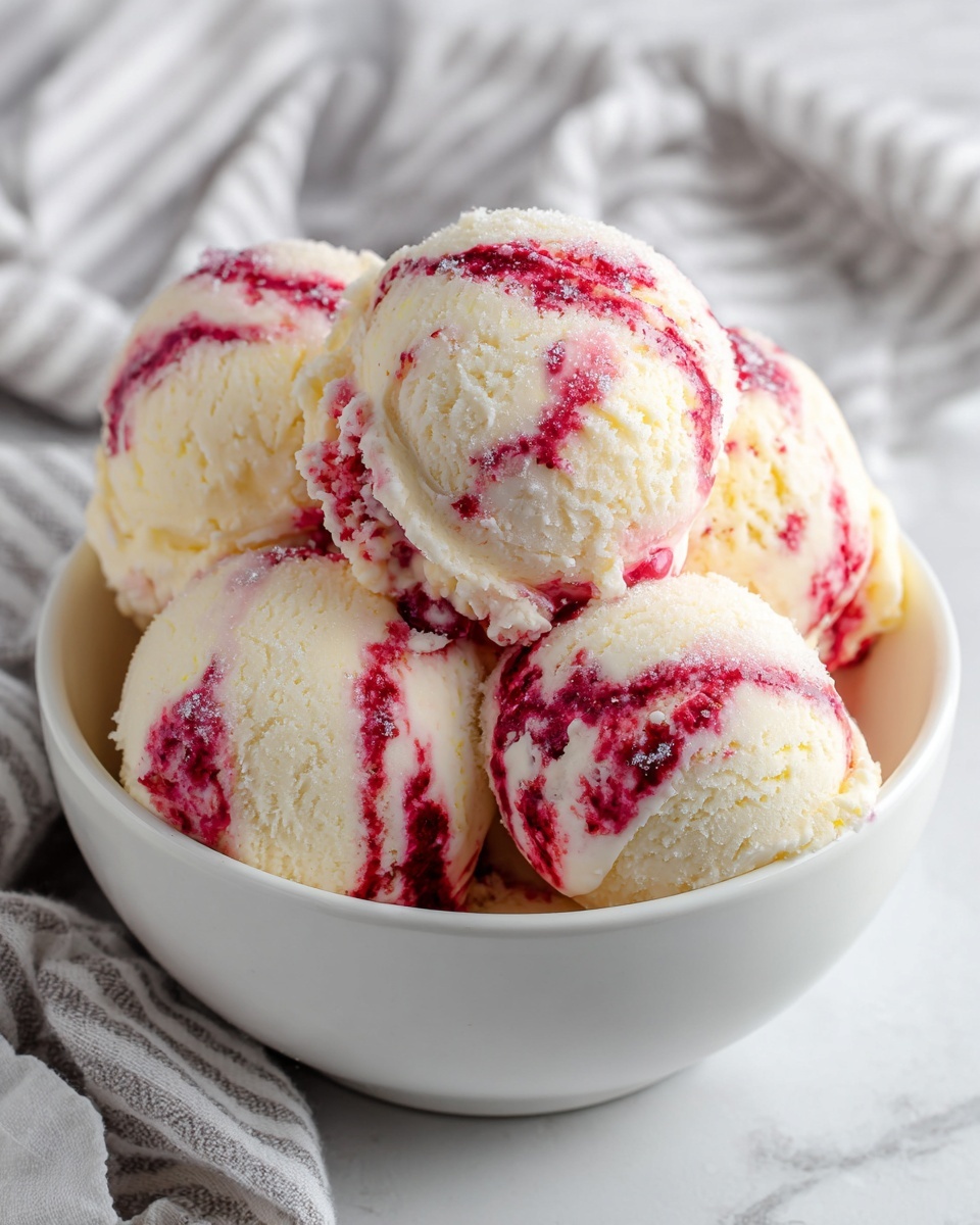 Strawberry Vanilla Bean Ice Cream Recipe - Recipe Image