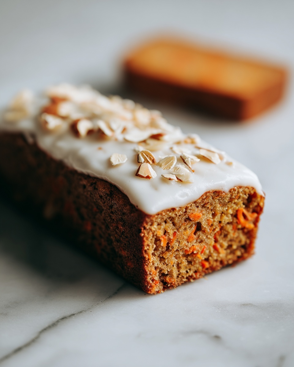 Healthy Oatmeal Carrot Cake Loaf Recipe - Recipe Image