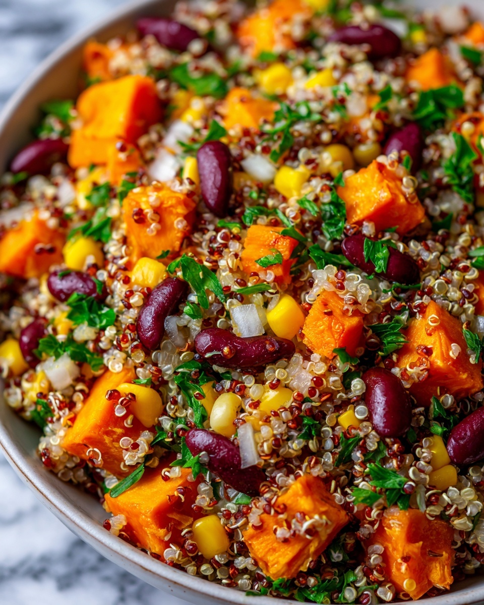 Roasted Sweet Potato Black Bean Quinoa Salad Recipe - Recipe Image