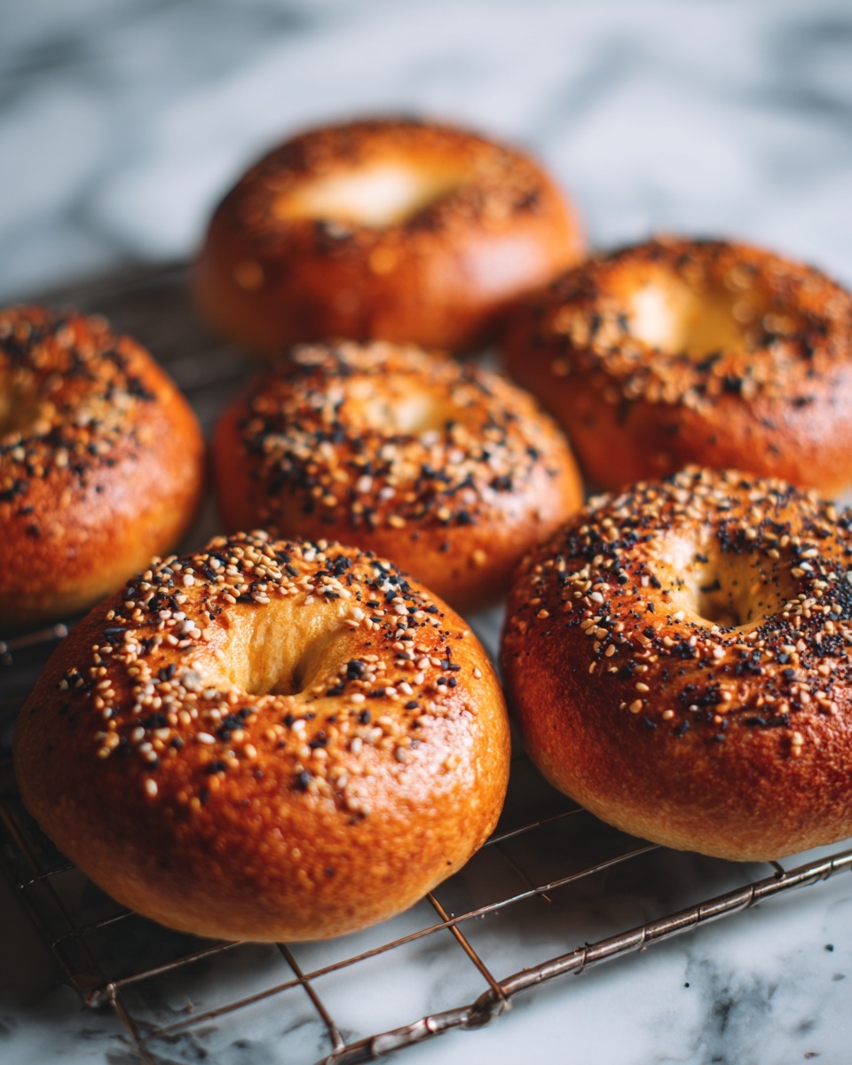 Sourdough Discard Bagels with Chewy Crust Recipe - Recipe Image