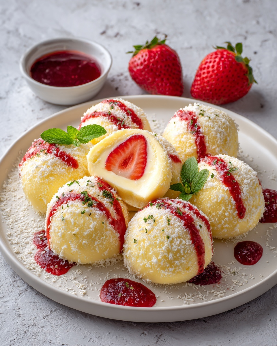 Traditional Polish Strawberry Knedle Recipe - Recipe Image
