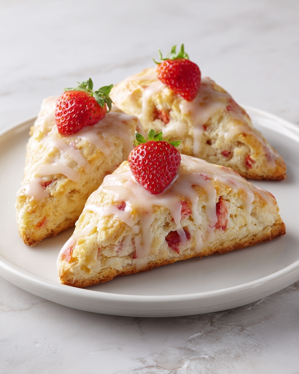 Strawberry Buttermilk Scones Recipe - Recipe Image