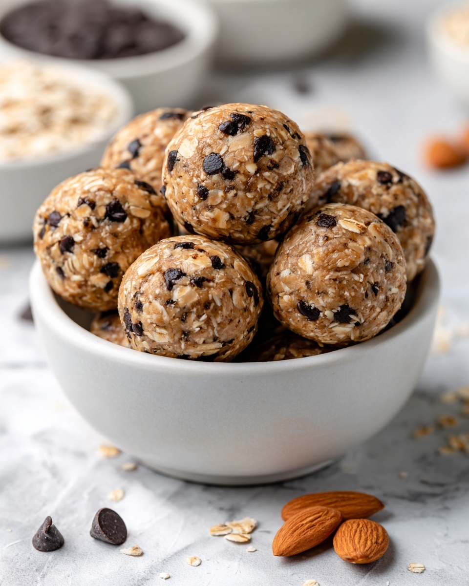 No Bake Chocolate Chip Cookie Balls Recipe - Recipe Image