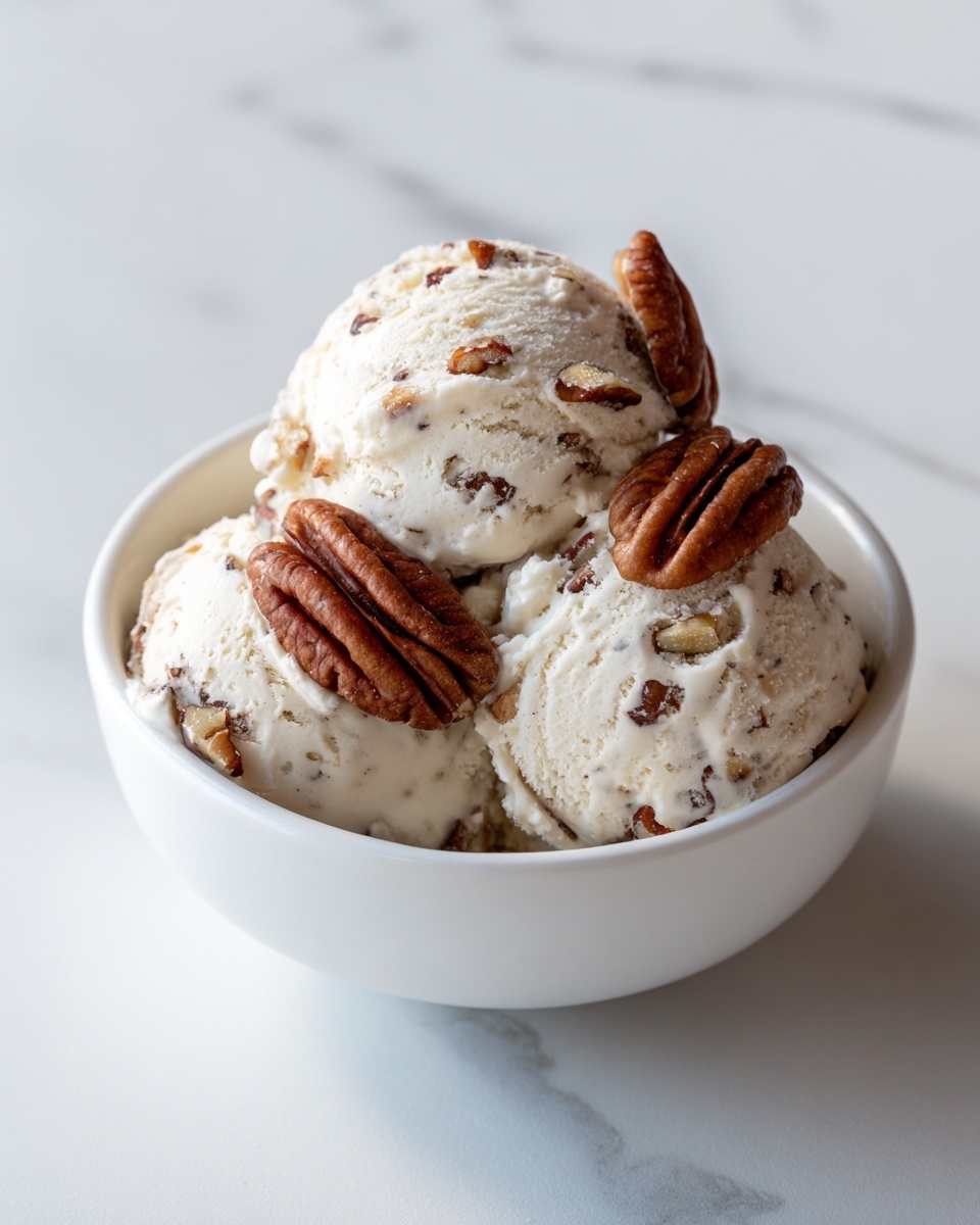 Homemade Butter Pecan Ice Cream Recipe - Recipe Image