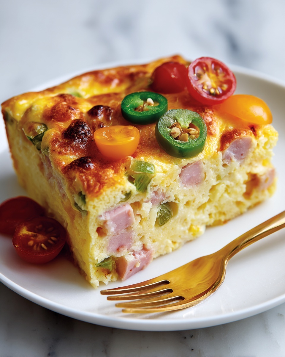 Easy Denver Omelet Hash Brown Casserole Recipe - Recipe Image